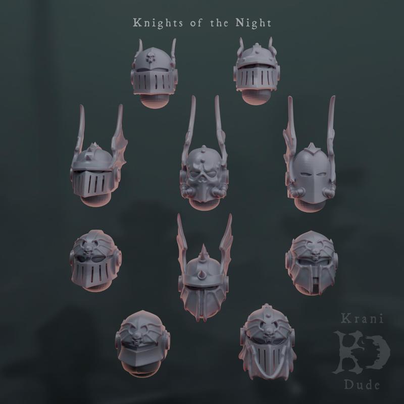 Knights of the night helmets