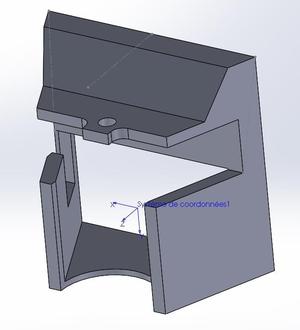 Fan duct for prusa mendel V2 model Heacent 3DP02 (K-extruder)