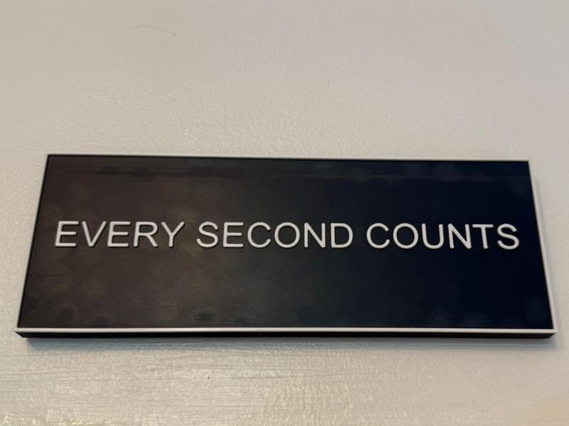 EverysecondCountsSign