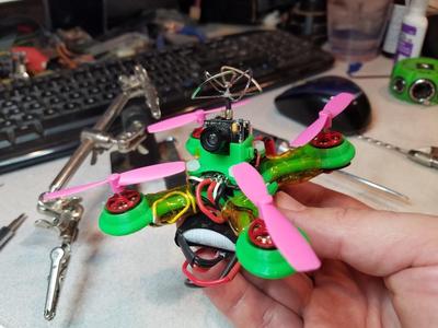 90mm printed quadcopter frame for br1103 motors 