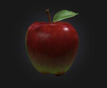Apple Fruit Design | Stl,Obj,Glb,Fbx