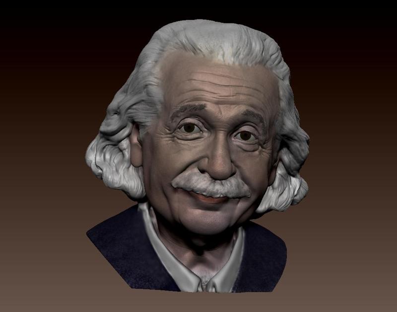 Albert Einstein one piece bust