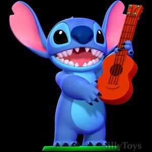 Stitch with a guitar - Lilo and Stitch