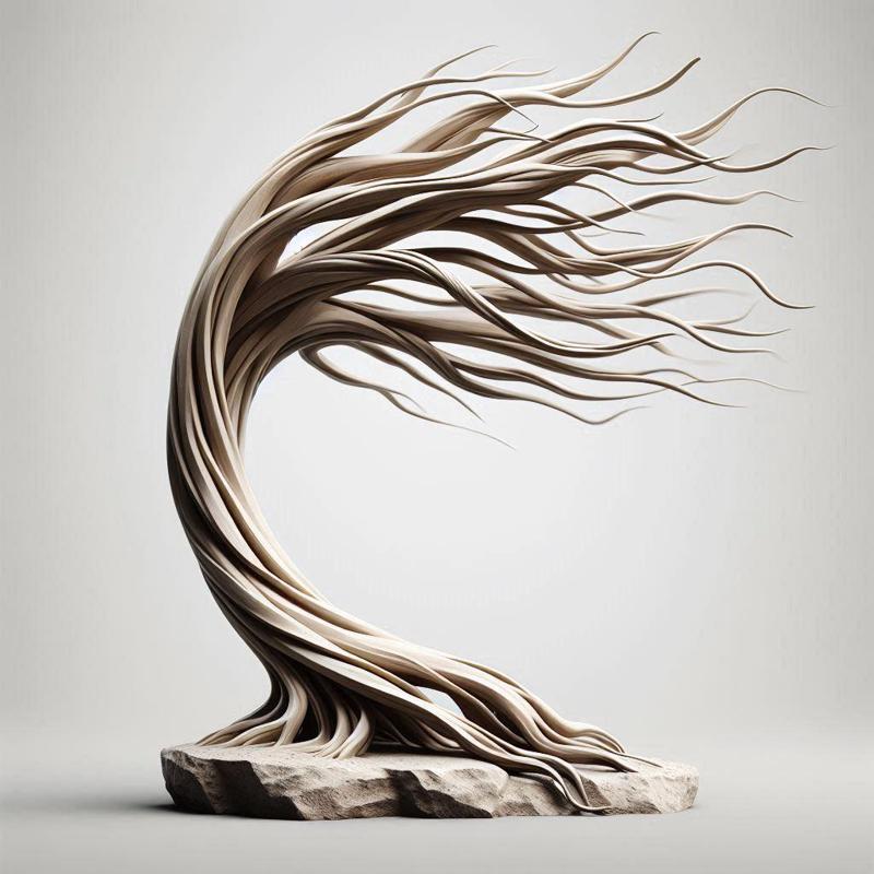 Wind Swept Tree Sculpture