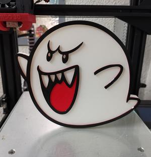 Mario Bros ghost logo