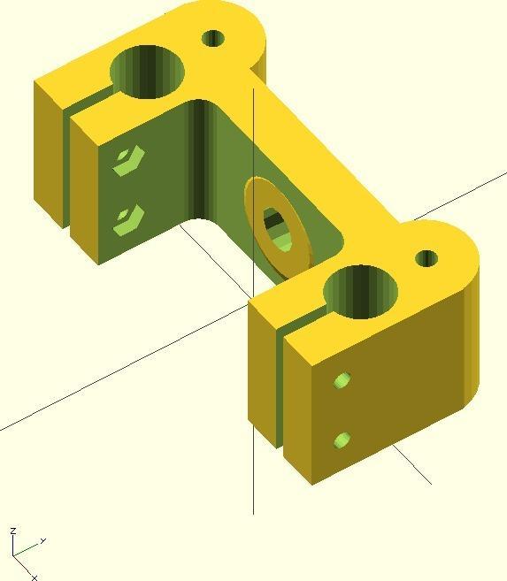 Enlarged Rostock Idler End for 12mm smooth rod