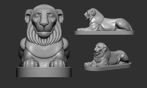 Tutankhamun  sekhmet Lion of Amenhotep 3D Printing model