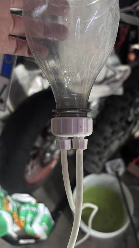 cap for brine shrimp bottle farm