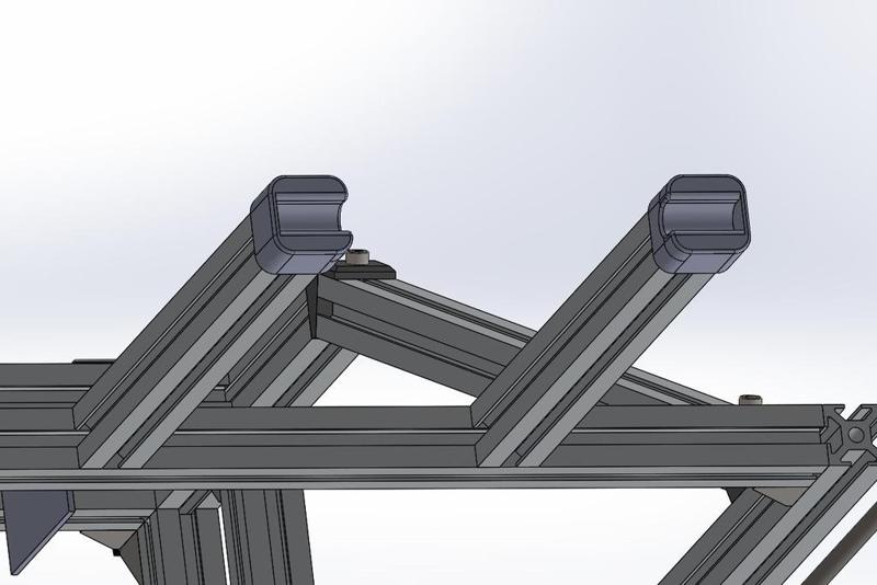 Spool holder for 2020 aluminum extrusion ( Roxanne upgrade )