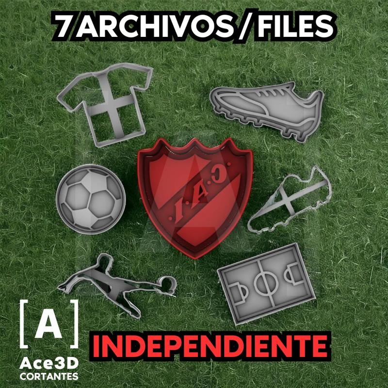 Soccer Cutter Kit - Independiente Shield + Basic Kit