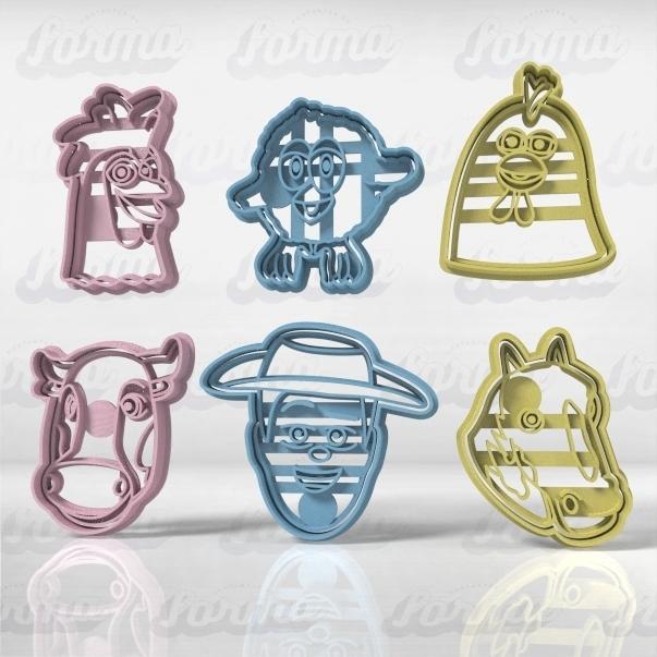 Zenon's Farm Set x 6u COOKIE CUTTER