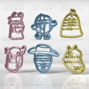 Zenon's Farm Set x 6u COOKIE CUTTER
