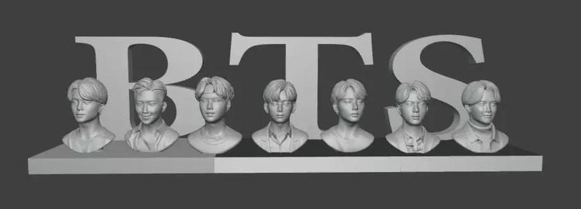BTS Bust Collection K Pop Sculpture