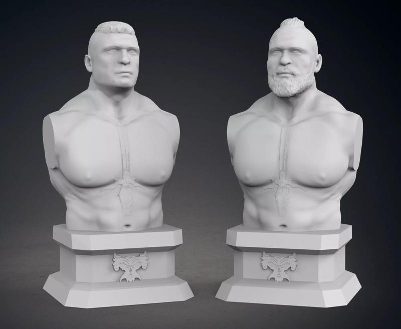 Brock Lesnar Busts - Both Current and Classic Versions