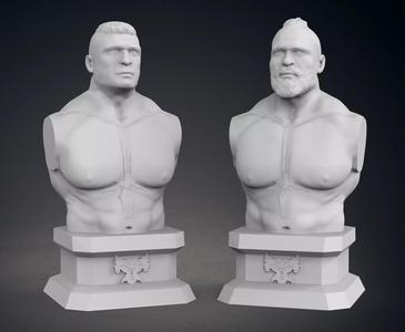 Brock Lesnar Busts - Both Current and Classic Versions