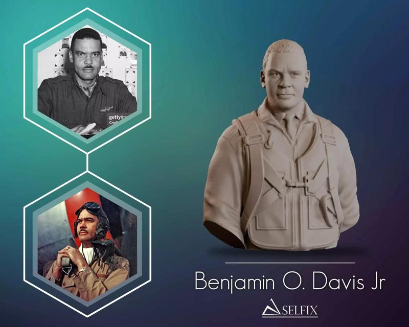 Benjamin Davis Bust Sculpture