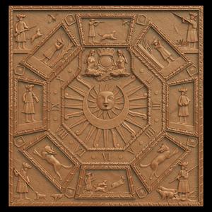 3D Model STL File for CNC Router Laser & 3D Printer 3340 Panno 362