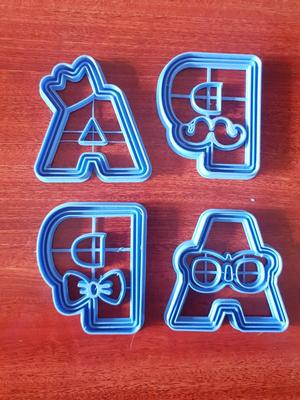 CORTANTES PARA GALLETITAS DEL DIA DEL PADRE X4 UNIDADES