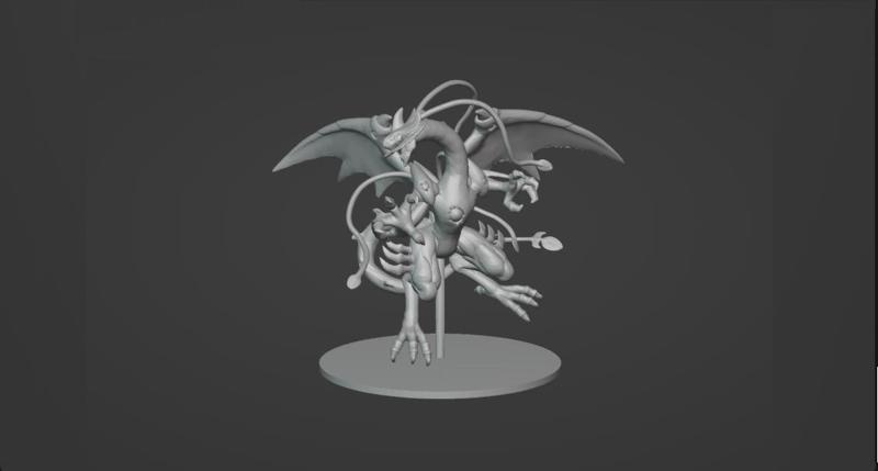 Yugioh Multistrike Dragon Dragias 3d printable stl figure