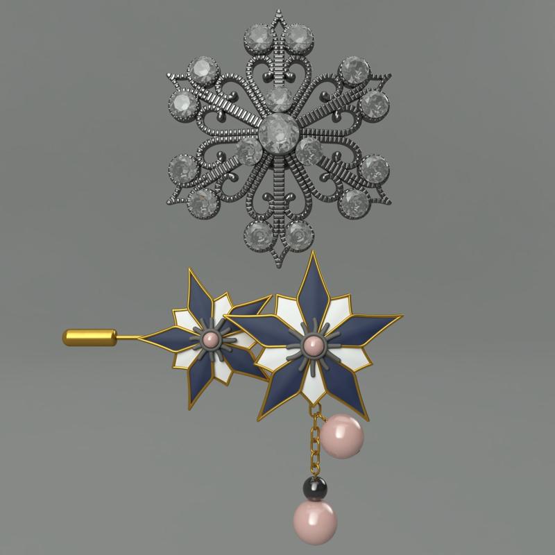 Residual Evil 4 Remake Ashley Graham brooch. Video game, props, cosplay