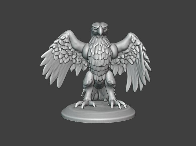 Representation of Endurance and Agility Eagle K070 Gift Bust Figure Unique & Detailed 3D Print Model