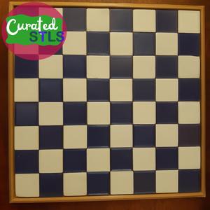 Chess / Checkers Mini Board - Easy to print and assemble - support free