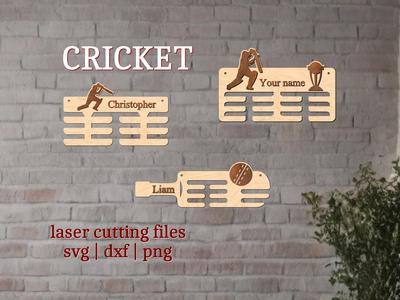 Cricket Medal Holders/Stands | 3 in 1 pack |