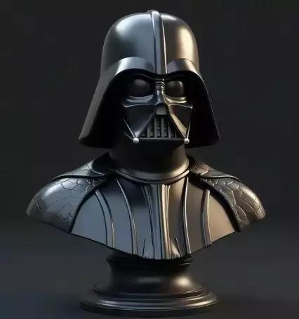 Darth Vader Bust STL Epic Star Wars 3D Print Model for Display