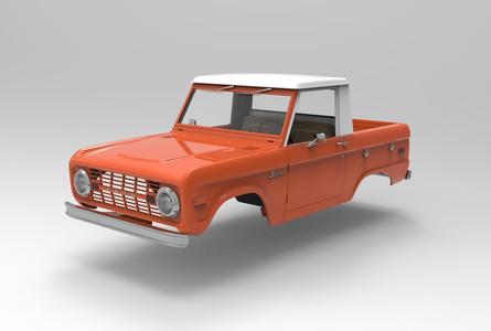 Ford Bronco STL 3D print files for RC chassis 275mm wheelbase
