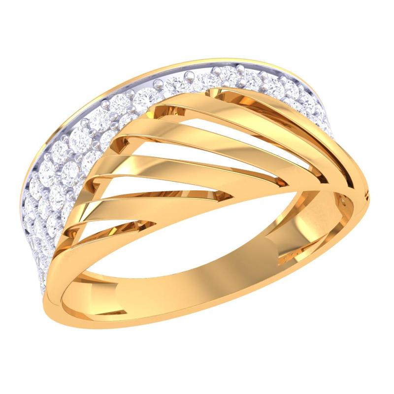 Printable 3D jewelry model of Lady diamond ring