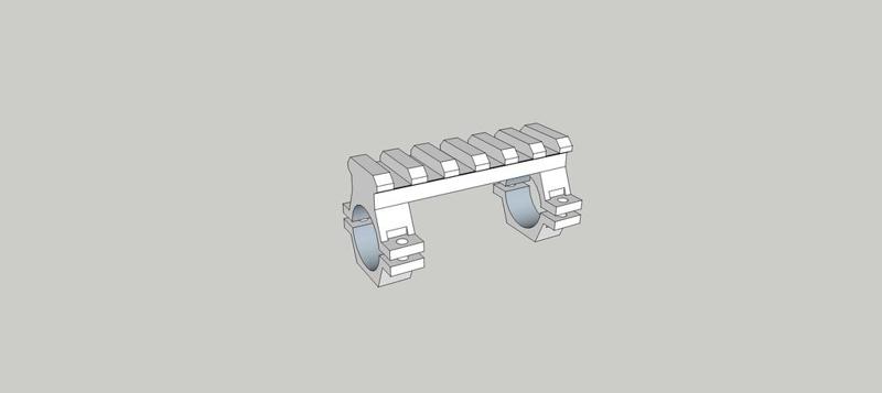 picatinny for 20mm scopetube
