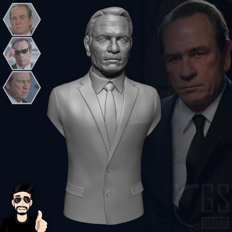 AGENT K - Tommy Lee Jones 3D print