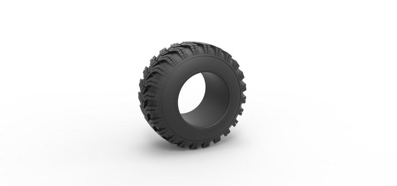 Diecast offroad tire 93 Scale 1:25