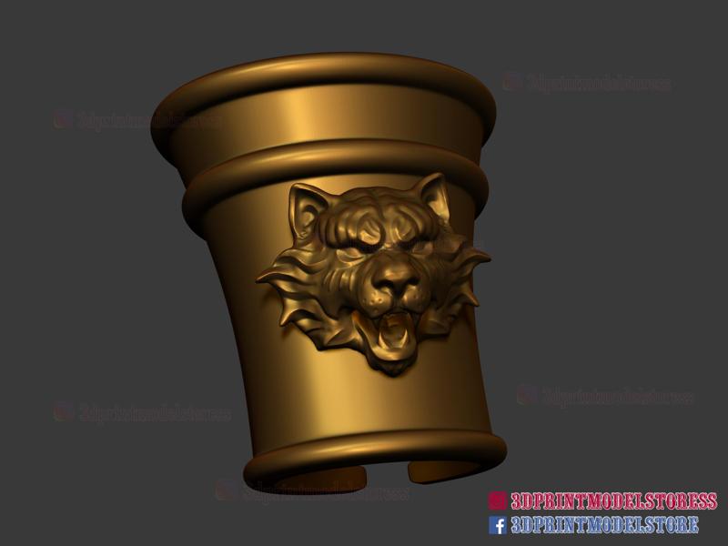 Hand Armor - Larp Armor - Tiger Roman Muscle Armor - Spartan Armor 3D Print File