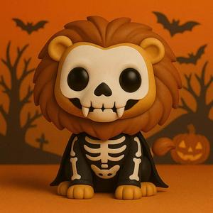 Leon Esqueleto de Halloween POP STL
