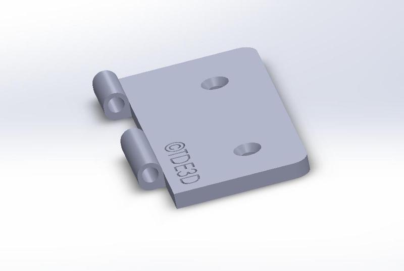 Bisagra plana apertura hasta 90○