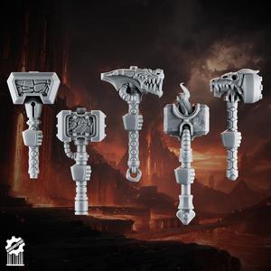 Emberforge hammer set 2 - Fire lizards [Supported]