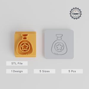 Festive Gift Stamp Tile Set, 5 Sizes, Perfect for Clay, Cookies & Fondant, Christmas Decoration PRODUCT_3875