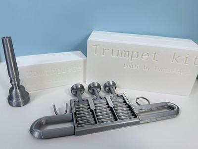 Beginners Trumpet Kit with organizer box.