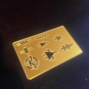 electronic symbol stencil 