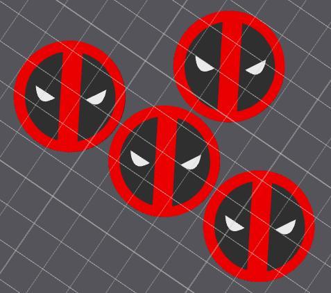 Deadpool Logo Tire Valve Stem Cap