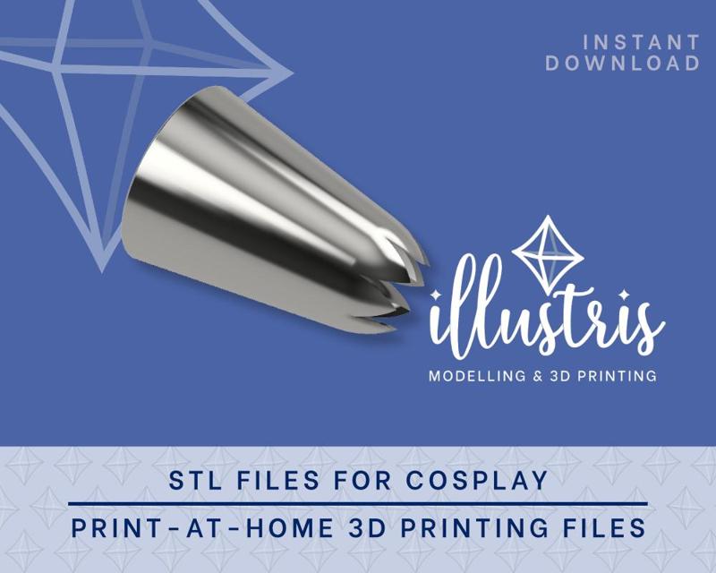 BAKER PEACH Piping Tip STL Files [Princess Peach: Showtime!]