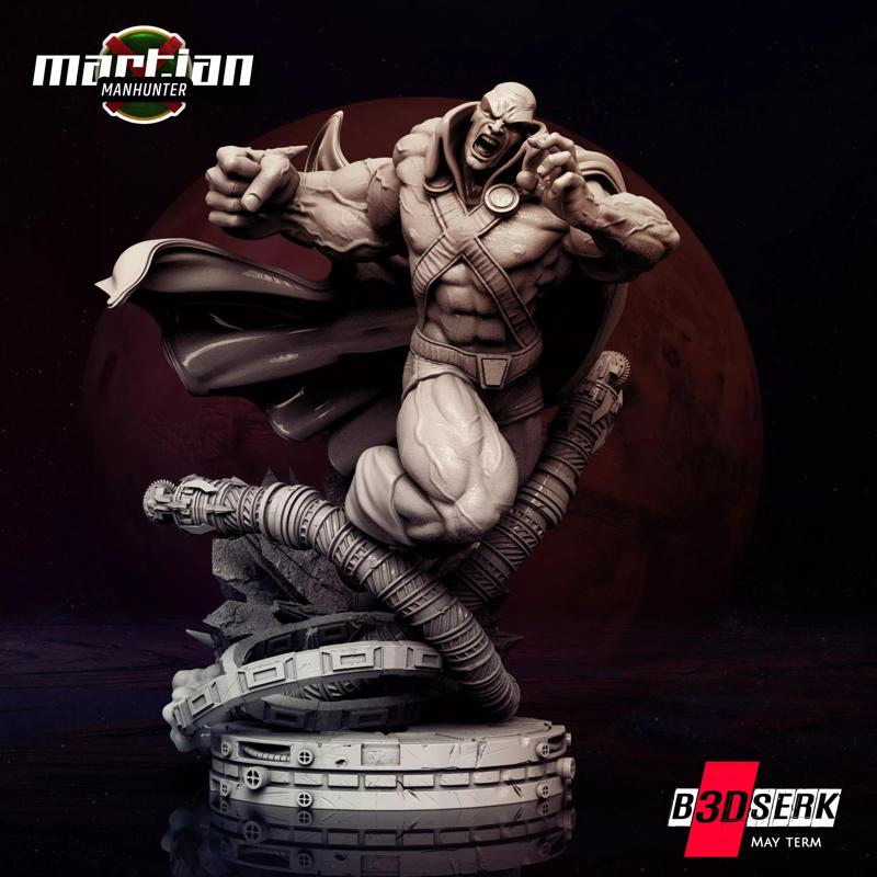B3DSERK May Term Martian Manhunter Sculpture for 3d printing