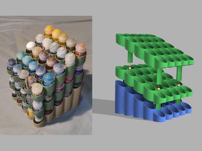 Modular WH40K / Citadel Paint Rack