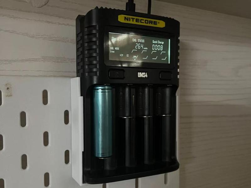NITECORE-UMS4 Charger IKEA Pegboard Mounting Accessories
