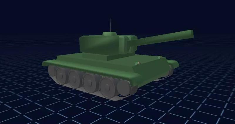 Militant Verdant Dominator - 3D Model of a Green Tank