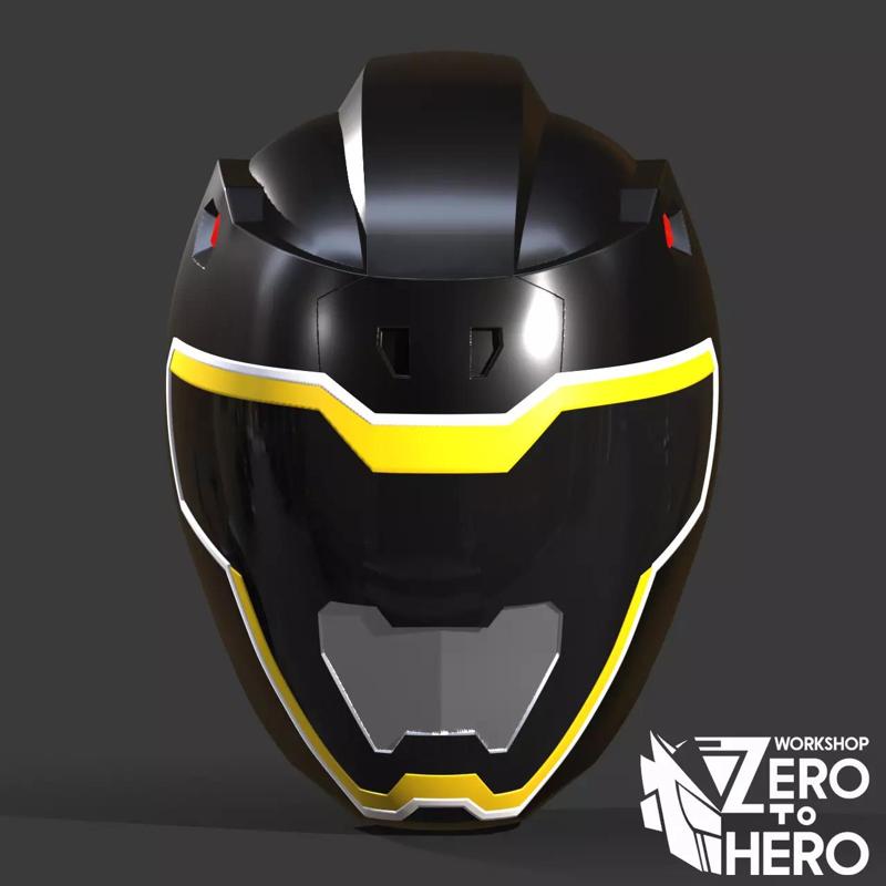Power Ranger Dino Charge Black helmet