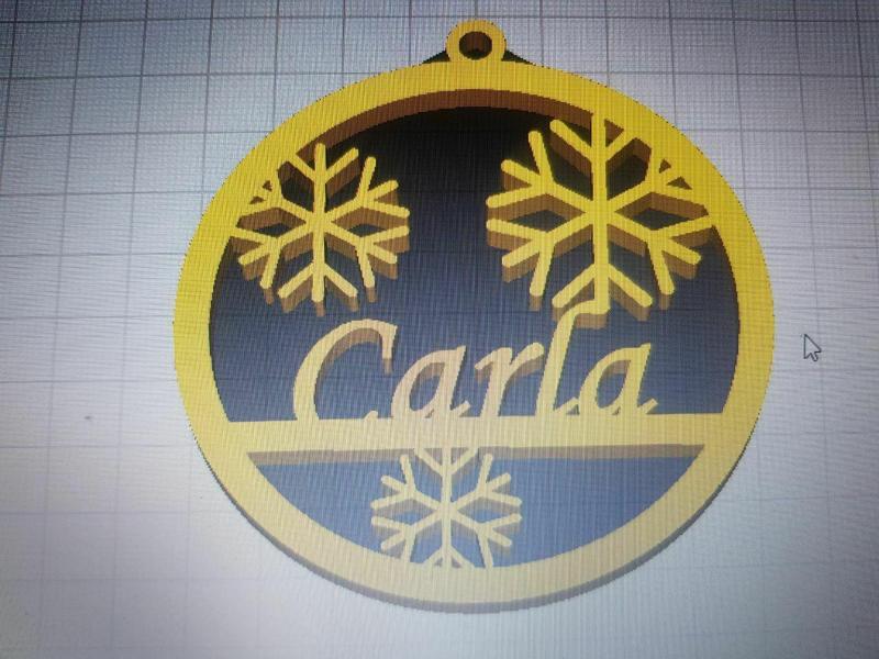 Carla Christmas ornament
