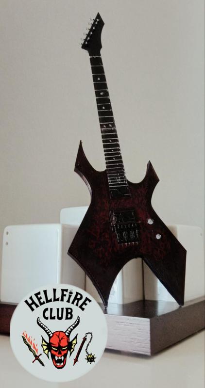 Guitar Stranger things 4 ,Guitar BC rich, scale model
