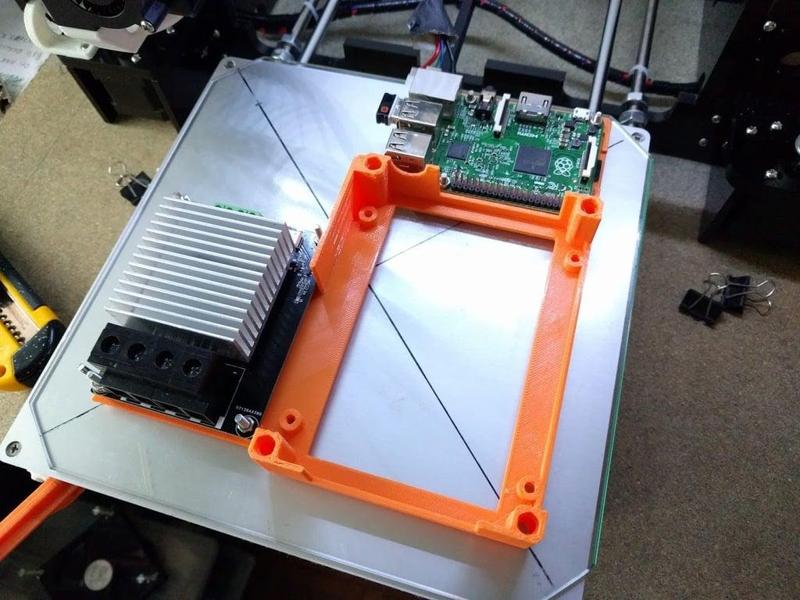 Anet A8 Caja para placa+mosfet+raspberry y tapa con ventilador